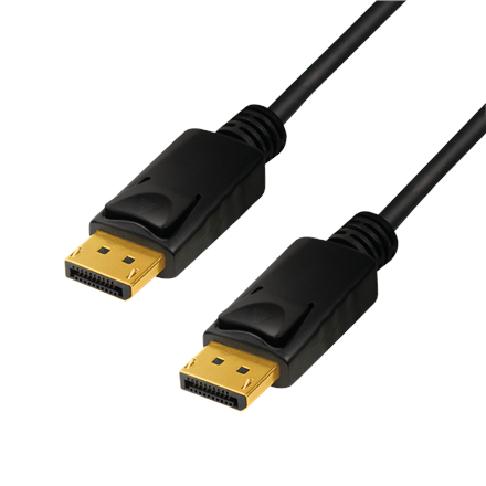 Pilt Logilink | Black | DP Male | DP Male | DisplayPort Cable | DP to DP | 1 m