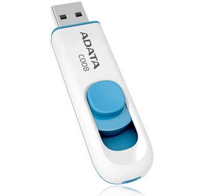 Pilt ADATA | C008 | 16 GB | USB 2.0 | White/Blue