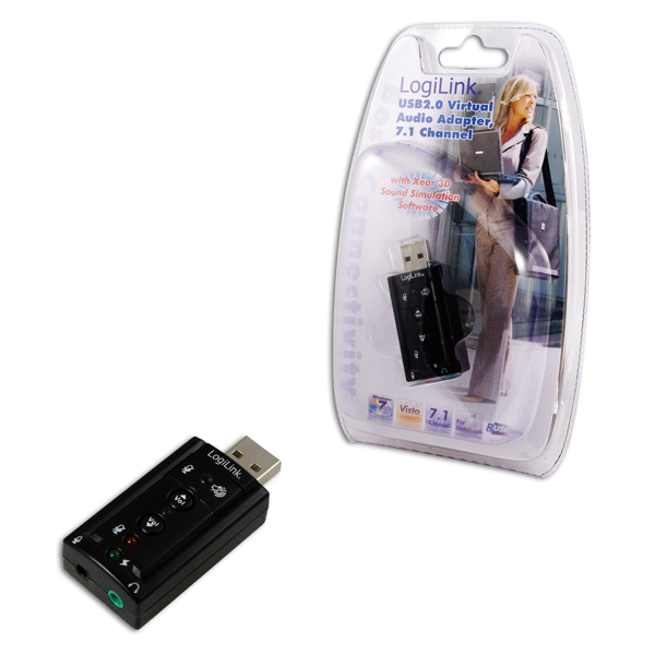 Pilt Logilink | USB Audio adapter, 7.1 sound effect