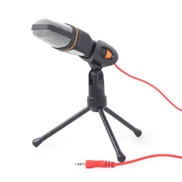 Pilt Gembird | Desktop microphone with a tripod | MIC-D-03 | Built-in microphone | 3.5 mm | Black