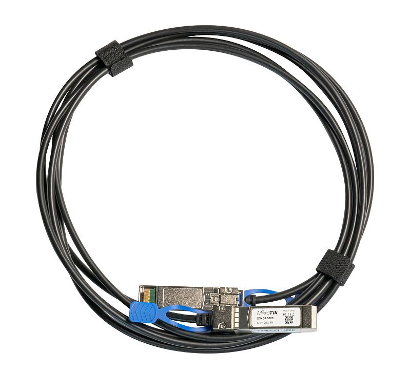 Pilt MikroTik | 25GBase Direct Attach Cable | XS+DA0003 | SFP/SFP+/SFP28 | Maximum transfer distance 3 m | Supports SFP 1G/SFP+ 10G/25G SFP28, 25 Gbit/s