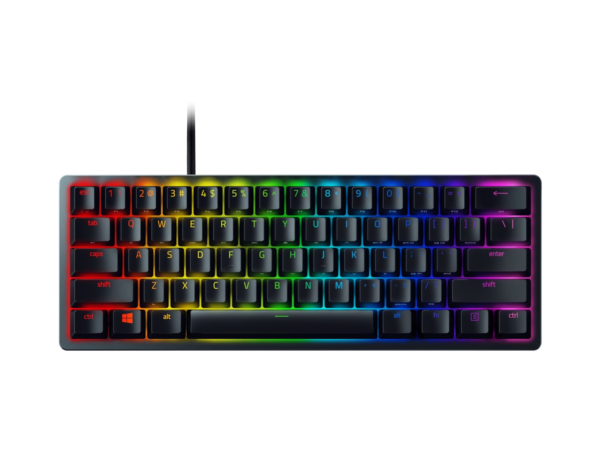 Pilt Razer | Huntsman Mini 60% | Gaming keyboard | Opto-Mechanical | RGB LED light | NORD | Black | Wired