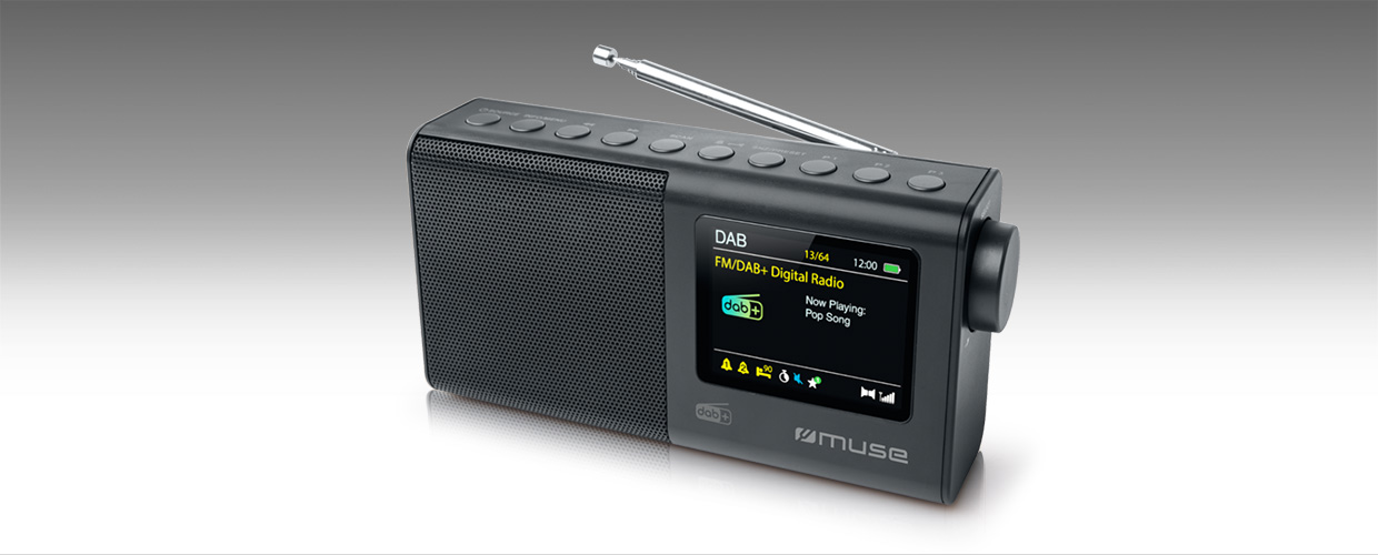 Pilt Muse | Portable Radio | M-117 DB | AUX in | Black | Portable | FM, DAB/DAB+