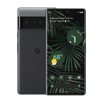 Pilt google | Pixel 6 Pro | Stormy Black | 6.71 " | LTPO AMOLED | Google Tensor | Internal RAM 12 GB | 128 GB | Nano-SIM | 3G | 4G | 5G | Main camera 50 + 48 + 12 MP | Secondary camera 11.1 MP | Android | 12 | 5003 mAh