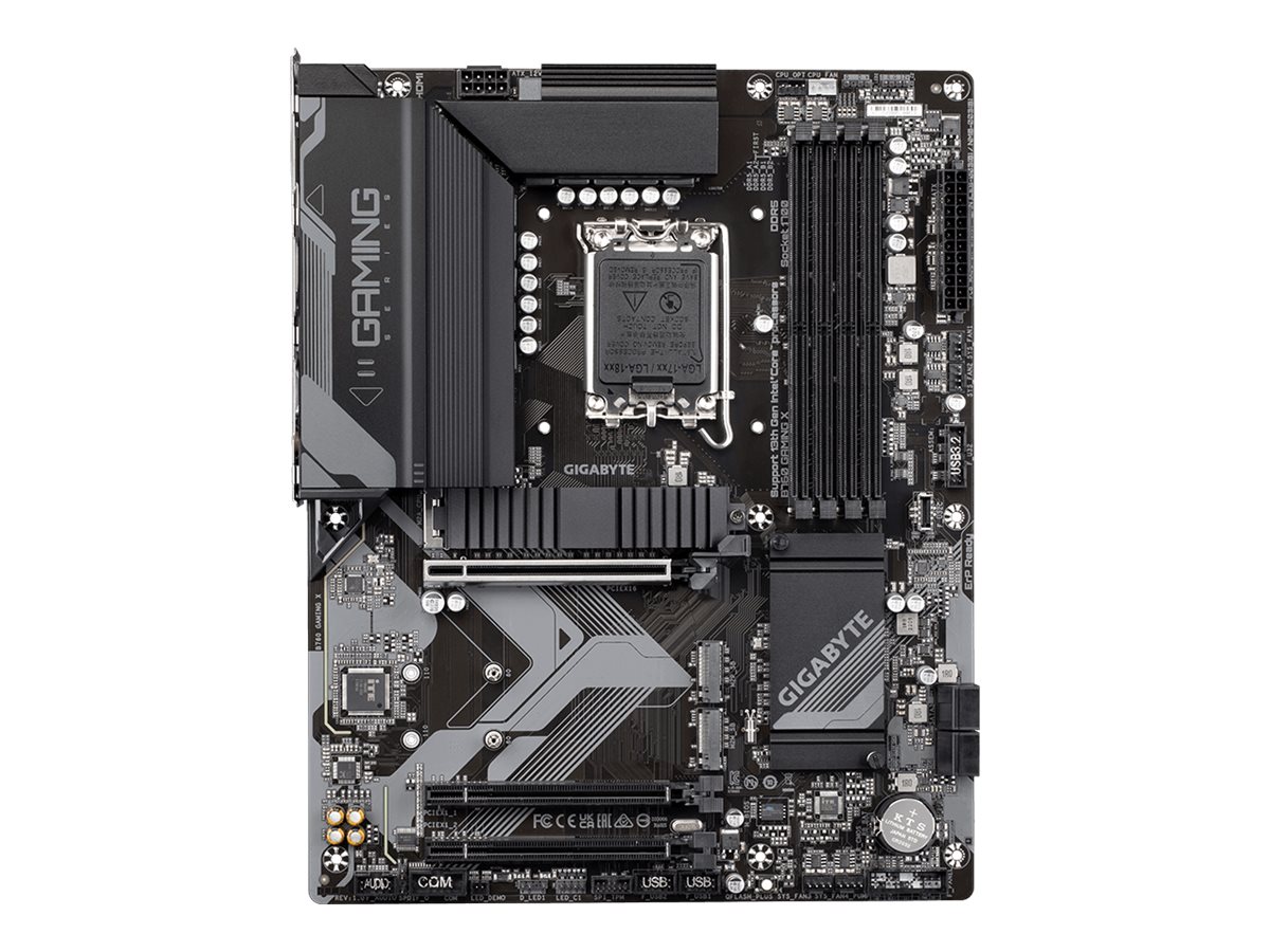 Pilt Gigabyte | B760 GAMING X 1.0 M/B | Processor family Intel | Processor socket  LGA1700 | DDR5 DIMM | Memory slots 4 | Supported hard disk drive interfaces 	SATA, M.2 | Number of SATA connectors 4 | Chipset Intel B760 Express | ATX