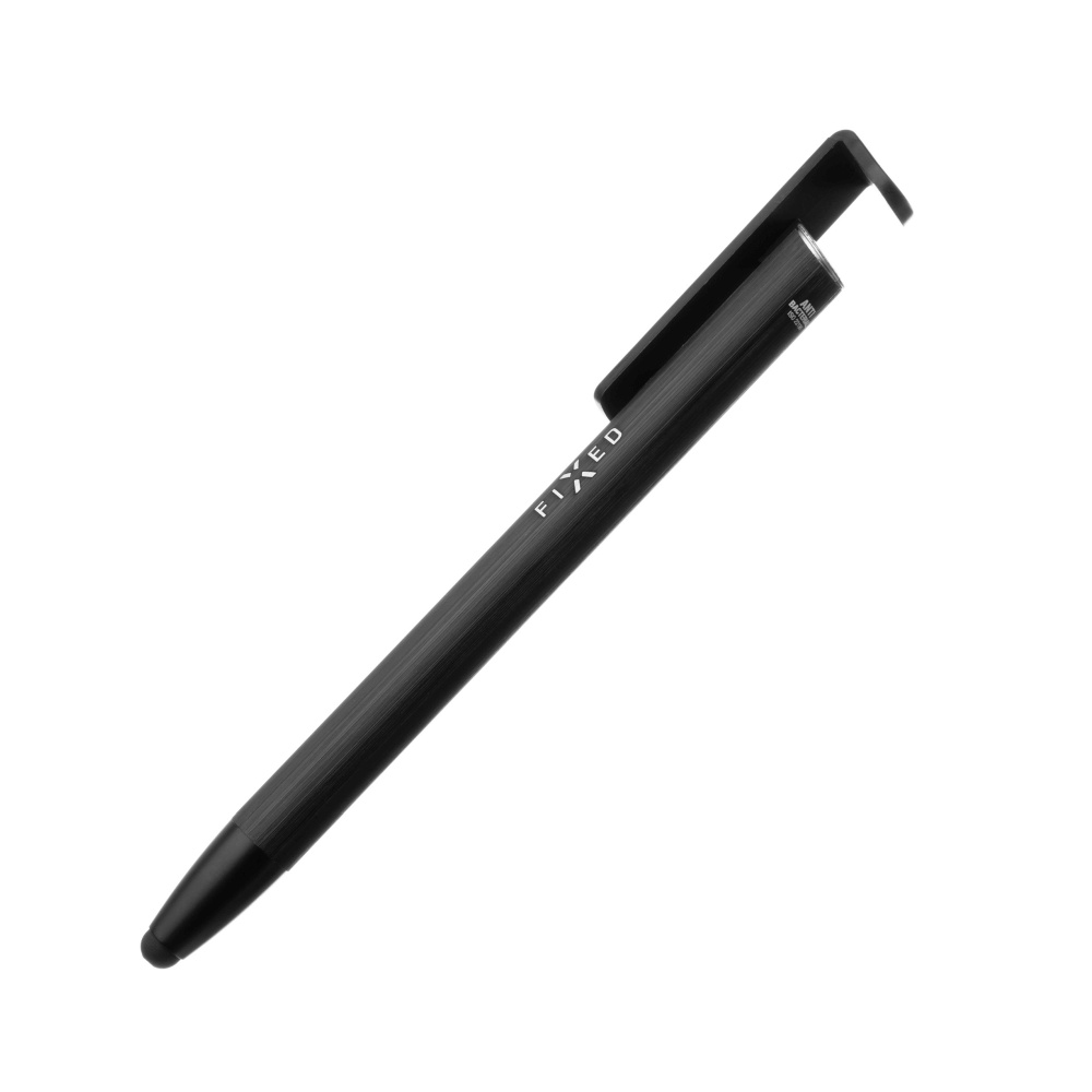 Pilt Fixed | Pen With Stylus and Stand | 3 in 1 | Pencil | Stylus for capacitive displays; Stand for phones and tablets | Black