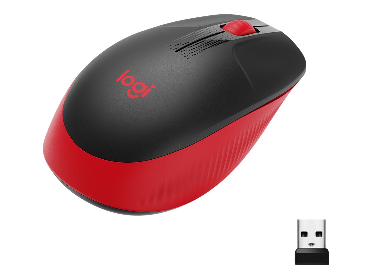 Pilt Logitech | Full size Mouse | M190 | Wireless | USB | Red