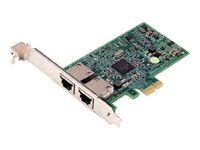 Pilt Dell Broadcom 5720 Dual Port 1GbE BASE-T Adapter, PCIe LP, Customer Kit, V2, FW RESTRICTIONS APPLY | Dell