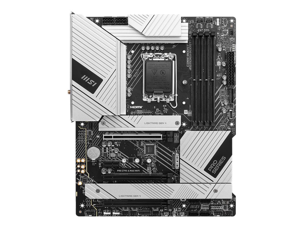 Pilt MSI | PRO Z790-A MAX WIFI | Processor family Intel | Processor socket LGA1700 | DDR5 UDIMM | Supported hard disk drive interfaces SATA, M.2 | Number of SATA connectors 6