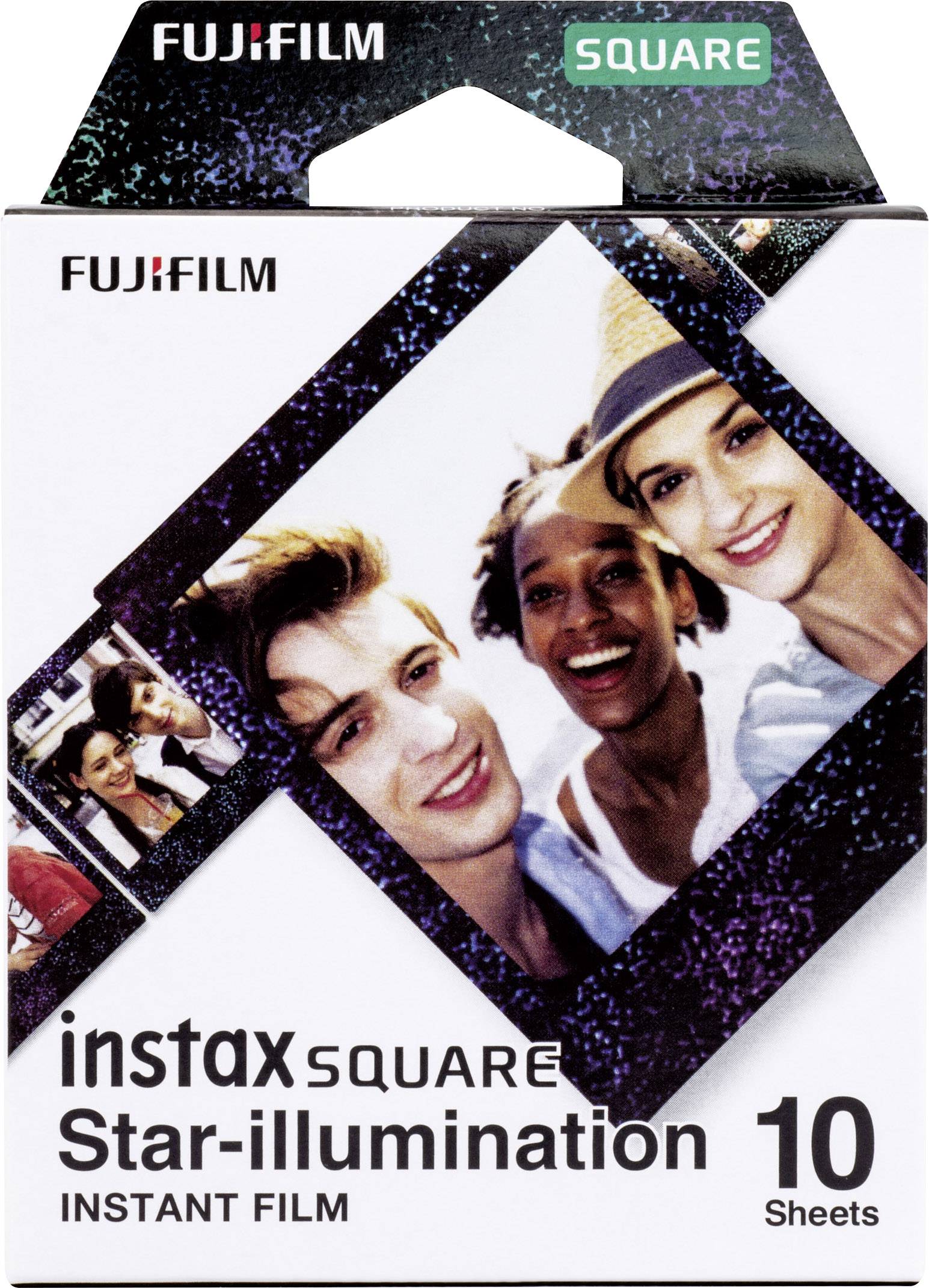 Pilt Fujifilm | Instax Square star Illumination Instant film (10pl) | 86 x 72 mm | Print Size: 86mm x 72mm, Image size: 62mm x 62mm | Quantity 10