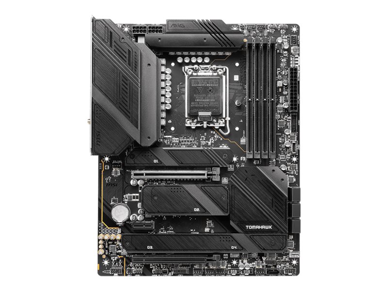 Pilt MSI | MAG Z790 TOMAHAWK WIFI | Processor family Intel | Processor socket LGA1700 | DDR5 DIMM | Supported hard disk drive interfaces SATA, M.2 | Number of SATA connectors 7