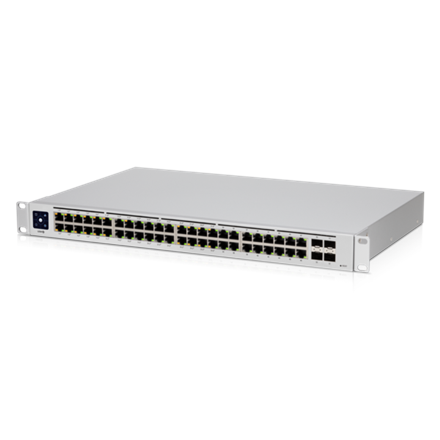 Pilt Ubiquiti | UniFi Switch | USW-48-POE | Managed L2 | Rackmountable | Mbit/s | 1 Gbps (RJ-45) ports quantity 48 | MU-MiMO | SFP ports quantity 4 | Antenna type | PoE ports quantity | PoE+ ports quantity 32 | Power supply type Internal