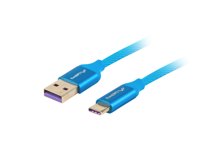 Pilt Lanberg | CA-USBO-21CU-0010-BL | USB-A to USB-C