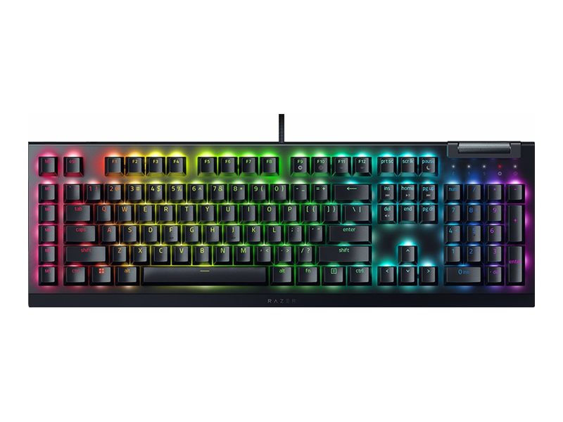 Pilt Razer | Black | Mechanical Gaming Keyboard | BlackWidow V4 X | Mechanical Gaming Keyboard | Wired | US | N/A g | Green Mechanical Switches (Clicky)