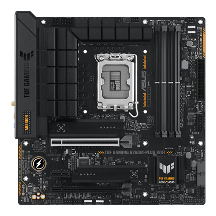 Pilt Asus | TUF GAMING B760M-PLUS WIFI | Processor family Intel | Processor socket LGA1700 | DDR5 | Number of SATA connectors 4