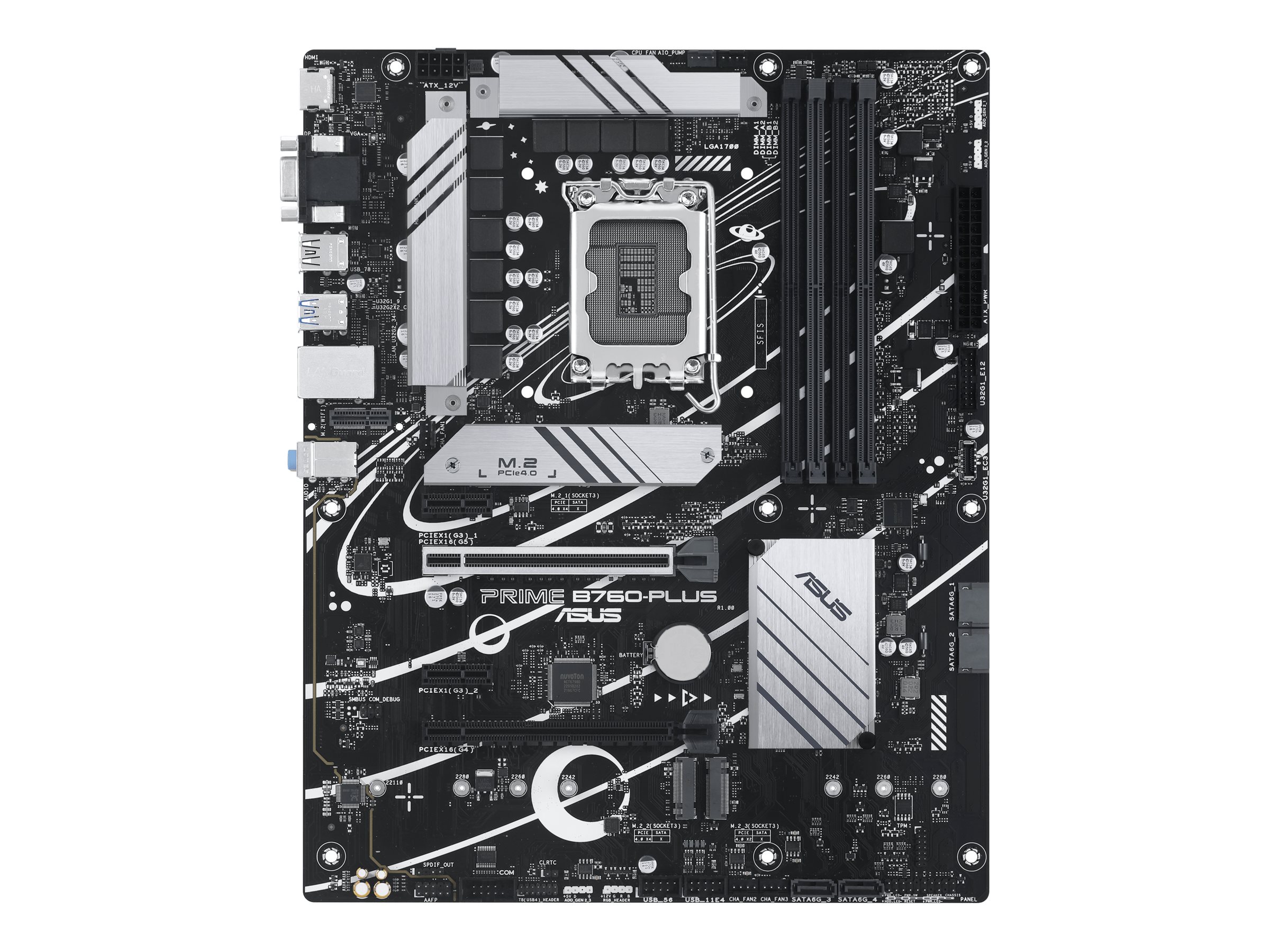 Pilt Asus | PRIME B760 PLUS | Processor family Intel | Processor socket LGA1700 | DDR5 | Number of SATA connectors 4