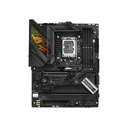 Pilt Asus | ROG STRIX Z790-H GAMING WIFI | Processor family Intel | Processor socket  LGA1700 | DDR5 DIMM | Memory slots 4 | Supported hard disk drive interfaces 	SATA, M.2 | Number of SATA connectors 4 | Chipset Intel Z790 | ATX