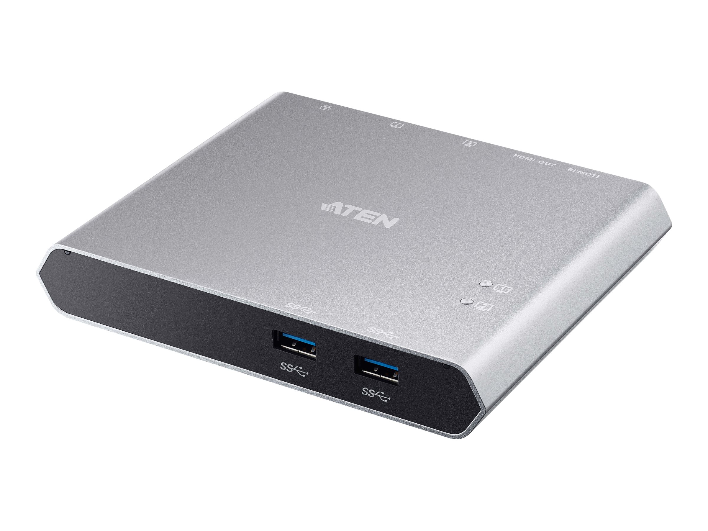 Pilt Aten | US3310-AT 2-Port USB-C Dock Switch with Power Pass-through