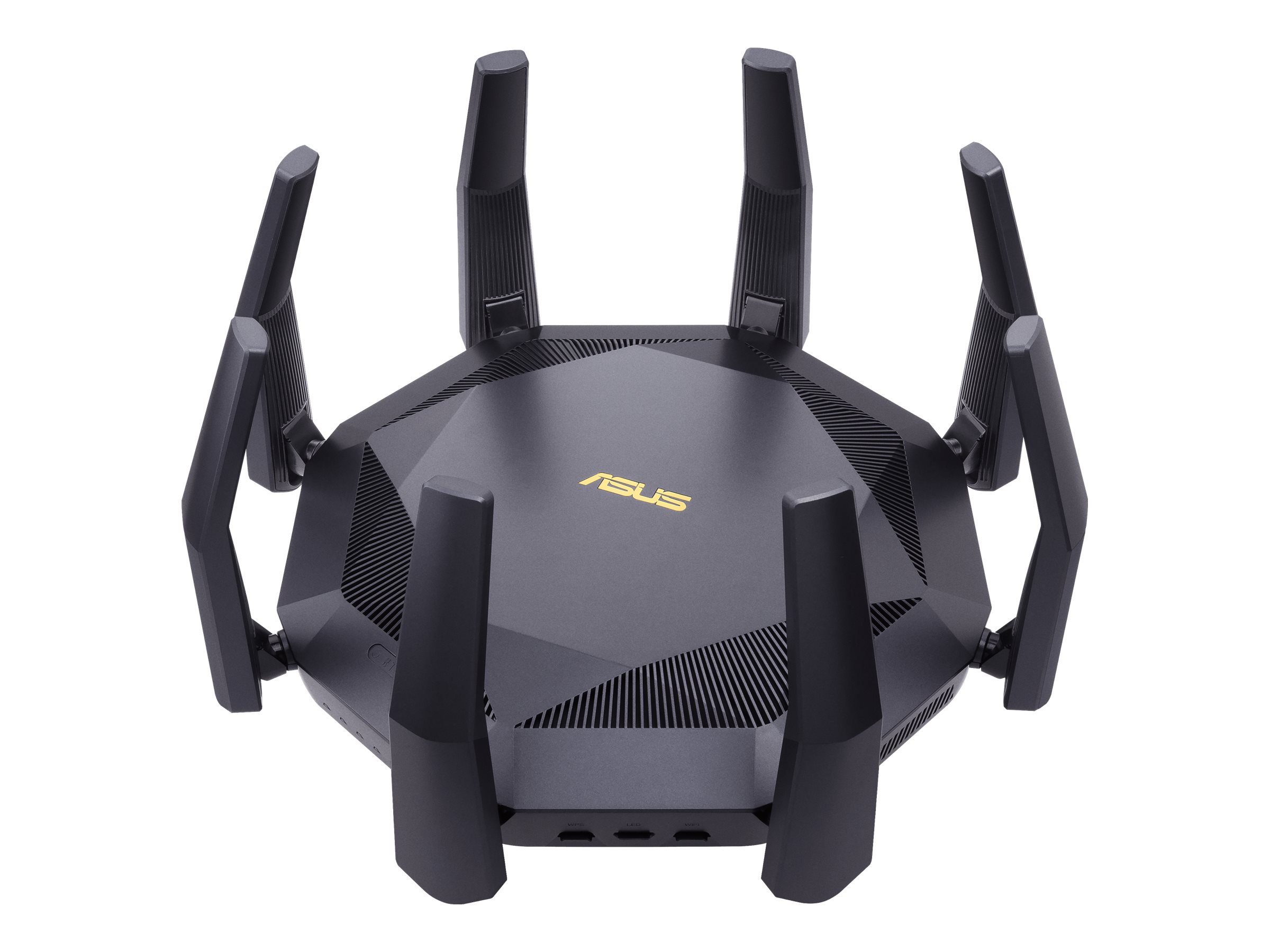 Pilt AX6000 Dual Band Router | RT-AX89X | 802.11ax | 4804+1300  Mbit/s | 10/100/1000 Mbit/s | Ethernet LAN (RJ-45) ports 8 | Mesh Support Yes | MU-MiMO Yes | Antenna type 8xExternal | 2xUSB 3.1 Gen 1
