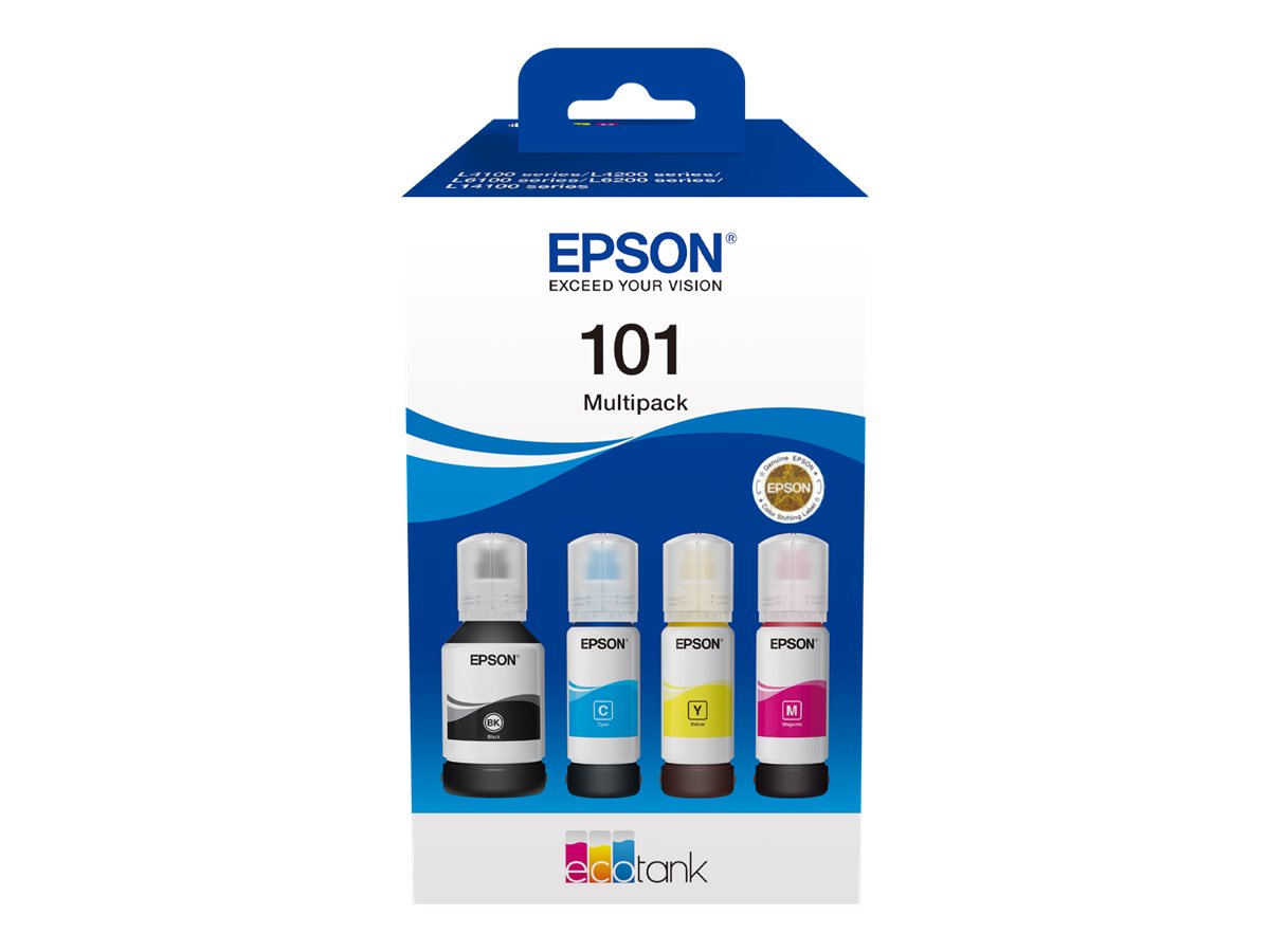 Pilt Epson Ink Consumables  4-colour | 101 EcoTank | Ink Bottle | Multipack