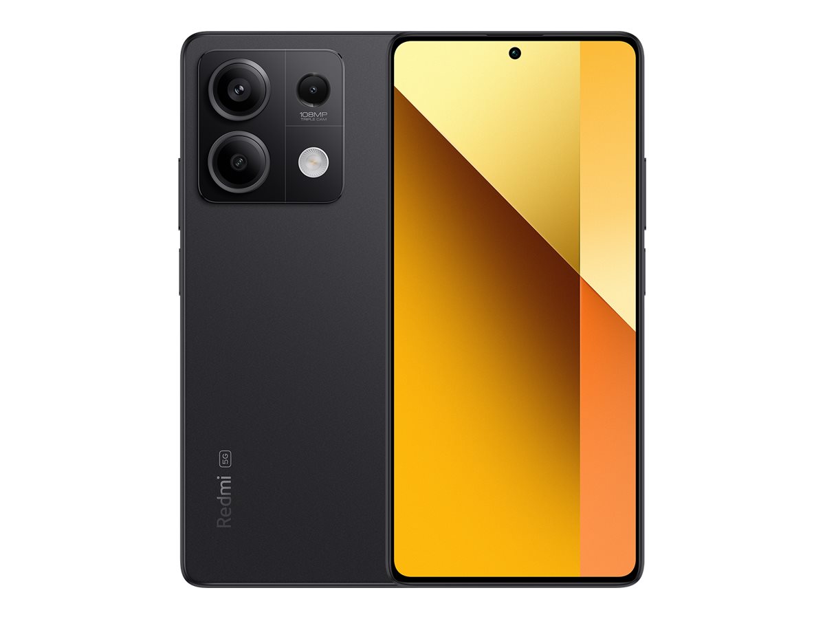 Pilt Xiaomi | 1080 x 2400 pixels | Redmi | Note 13 | Graphite Black | 6.67 " | AMOLED | Mediatek | Dimensity 6080 | Internal RAM 8 GB | 256 GB | Dual SIM | Nano-SIM | 4G | 5G | Main camera 108+8+2 MP | Secondary camera 16 MP | Android | 13 | 5000 mAh