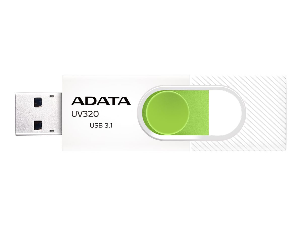 Pilt ADATA | UV320 | 64 GB | USB 3.1 | White/Green