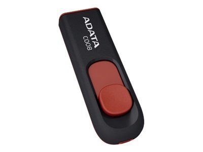 Pilt ADATA | C008 | 64 GB | USB 2.0 | Black/Red