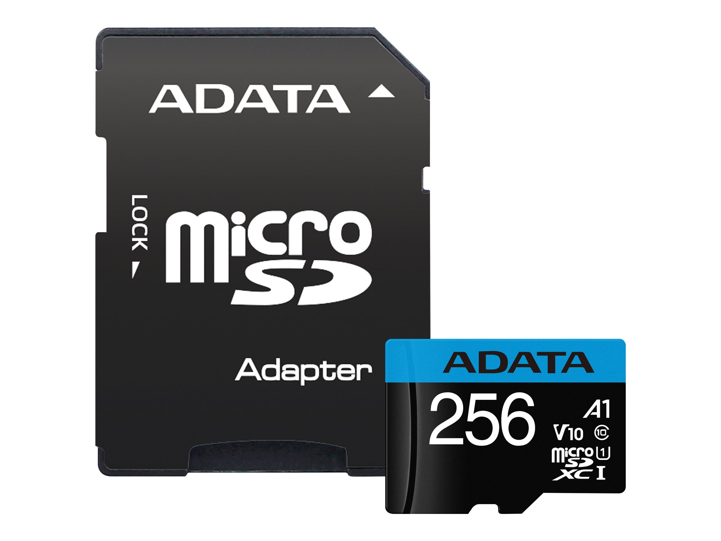 Pilt ADATA | UHS-I | 256 GB | microSDHC | Flash memory class 10 | Adapter