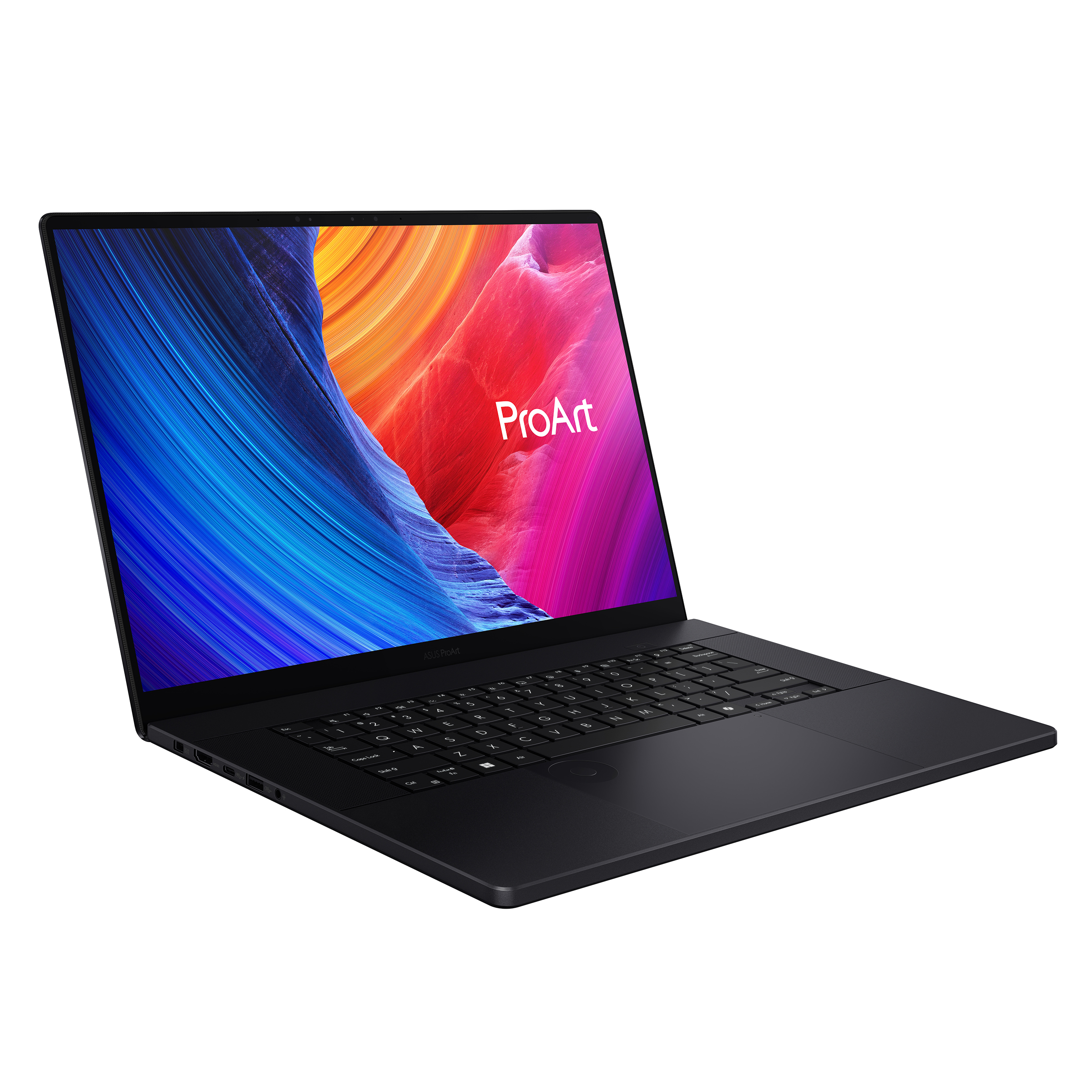 Pilt Asus | ProArt P16 H7606WP-RJ079X | Nano Black | 16 " | OLED | Touchscreen | 3K | 2880 x 1800 pixels | 120 Hz | Glossy | AMD Ryzen AI 9 | HX370 | 64 GB | LPDDR5X | Solid-state drive capacity 2000 GB | NVIDIA GeForce RTX 5070 | GDDR7 | 8 GB | Windows 11 Pro | 802.11be | Keyboard language US international | Keyboard backlit | Warranty 24 month(s) | Battery warranty 12 month(s)
