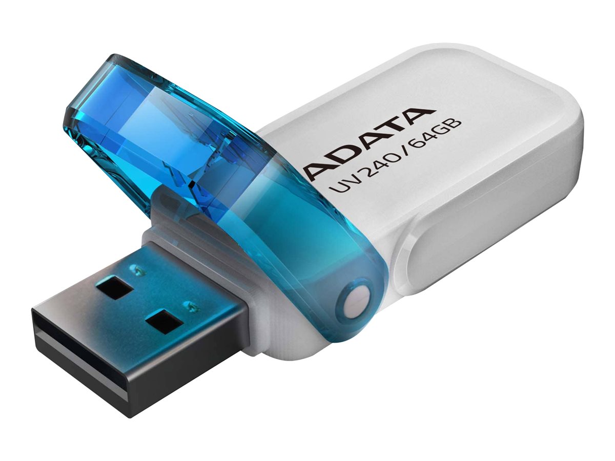 Pilt ADATA | USB Flash Drive | UV240 | 64 GB | USB 2.0 | White