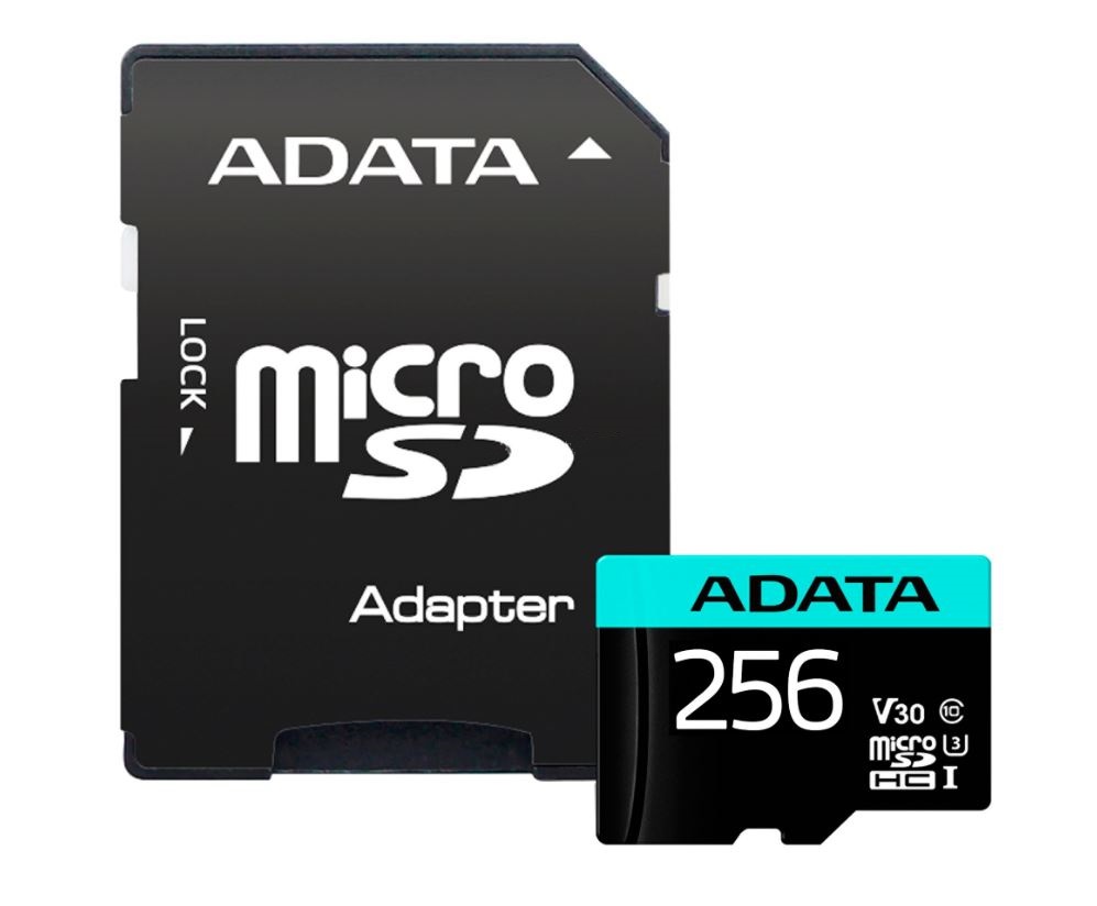 Pilt ADATA | Premier Pro | UHS-I U3 | 256 GB | micro SDXC | Flash memory class 10 | with Adapter