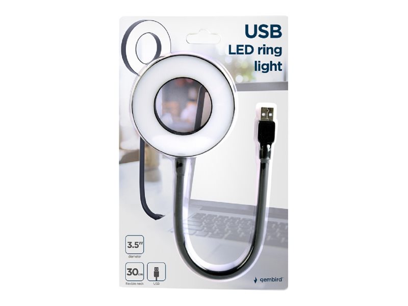 Pilt Gembird | NL-LEDRING-01 USB LED ring light | White 6500K | N/A