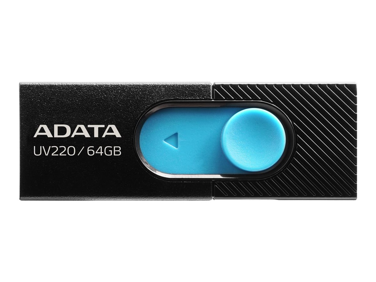 Pilt ADATA | USB Flash Drive | UV220 | 64 GB | USB 2.0 | Black/Blue