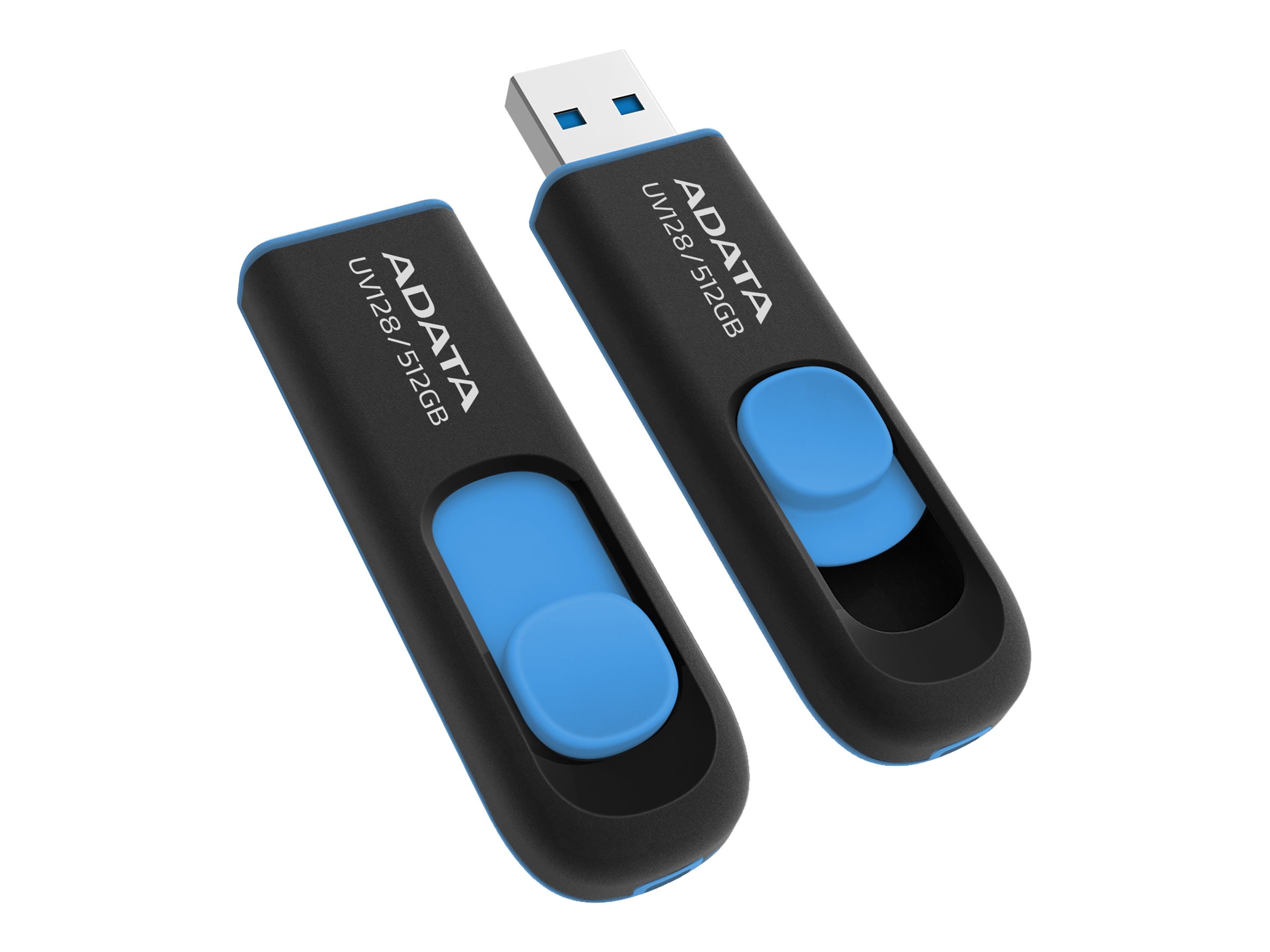 Pilt ADATA | USB Flash Drive | UV128 | 512 GB | USB 3.2 Gen1 | Black/Blue