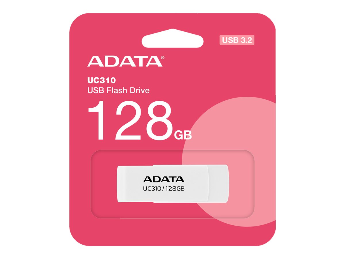 Pilt ADATA | USB Flash Drive | UC310 | 128 GB | USB 3.2 Gen1 | White