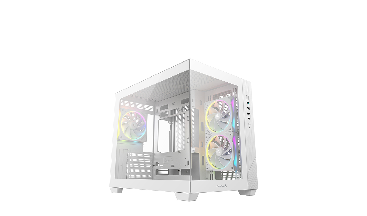 Pilt Deepcool Case | CG330 3F WH | White | Micro ATX | Power supply included No