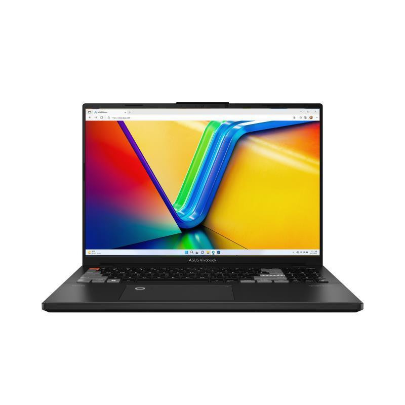 Pilt Asus | Vivobook Pro 16X OLED K6604JI-MX010W | Black | 16 " | OLED | 3200 x 2000 pixels | Glossy | Intel Core i7 | 13700HX | 32 GB | DDR5 SO-DIMM | SSD 1000 GB | NVIDIA GeForce RTX 4070 | GDDR6 | 8 GB | Windows 11 Home | 802.11ax | Bluetooth version 5.3 | Keyboard language English | Keyboard backlit | Warranty 24 month(s) | Battery warranty 12 month(s)