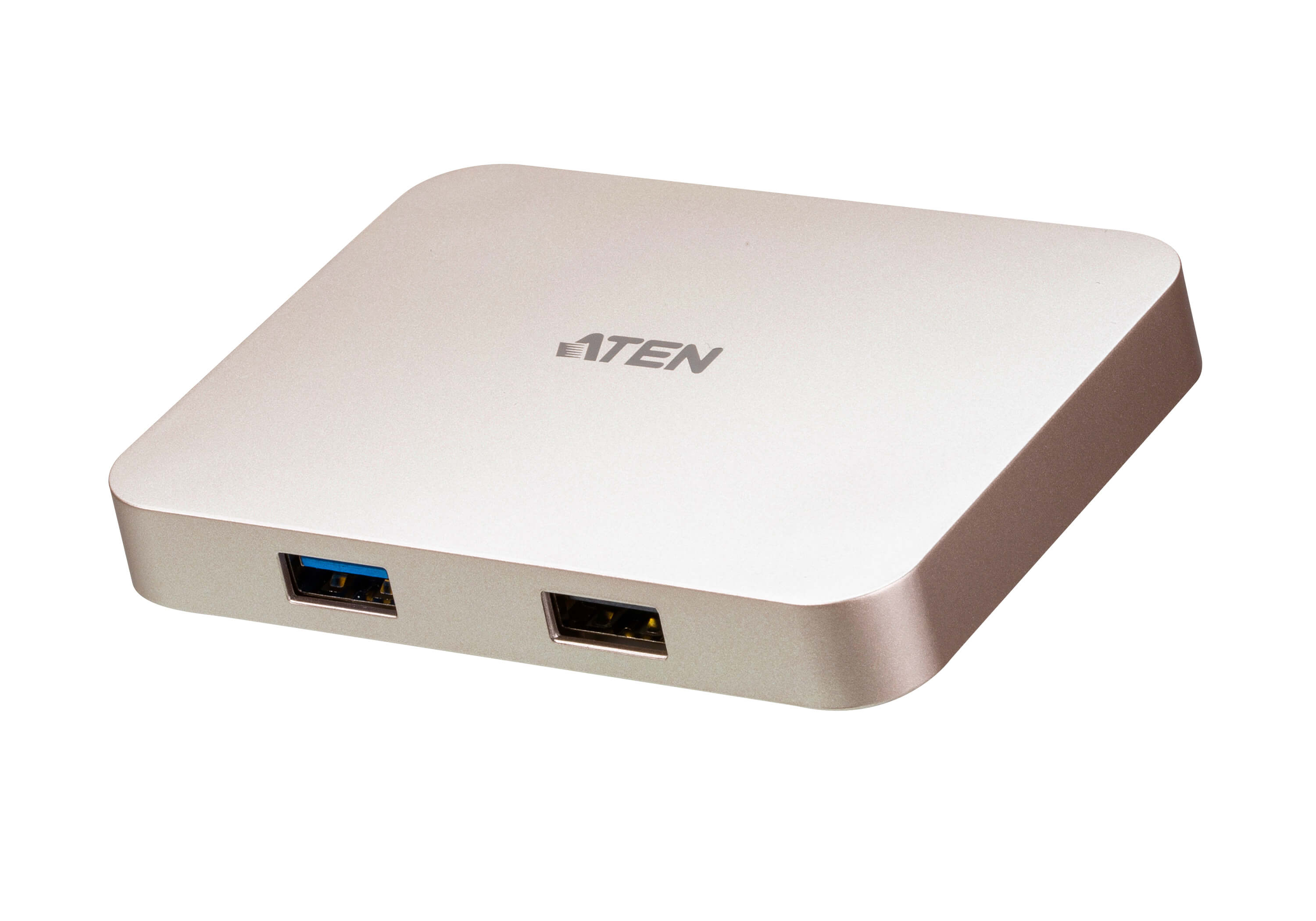 Pilt Aten | USB-C 4K Ultra Mini Dock with Power Pass-through | Ethernet LAN (RJ-45) ports | VGA (D-Sub) ports quantity | USB 3.0 (3.1 Gen 1) Type-C ports quantity 1 | USB 3.0 (3.1 Gen 1) ports quantity 1 | USB 2.0 ports quantity 1 | HDMI ports quantity 1