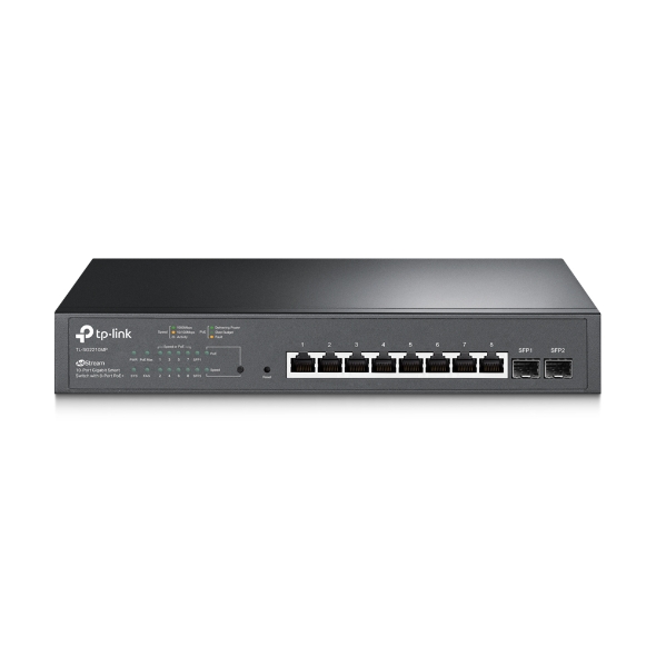 Pilt TP-LINK | JetStream 10-Port Gigabit Smart PoE Switch | TL-SG2210MP | Managed L2 | Rackmountable | SFP ports quantity 2 | PoE+ ports quantity 8 | Power supply type Single