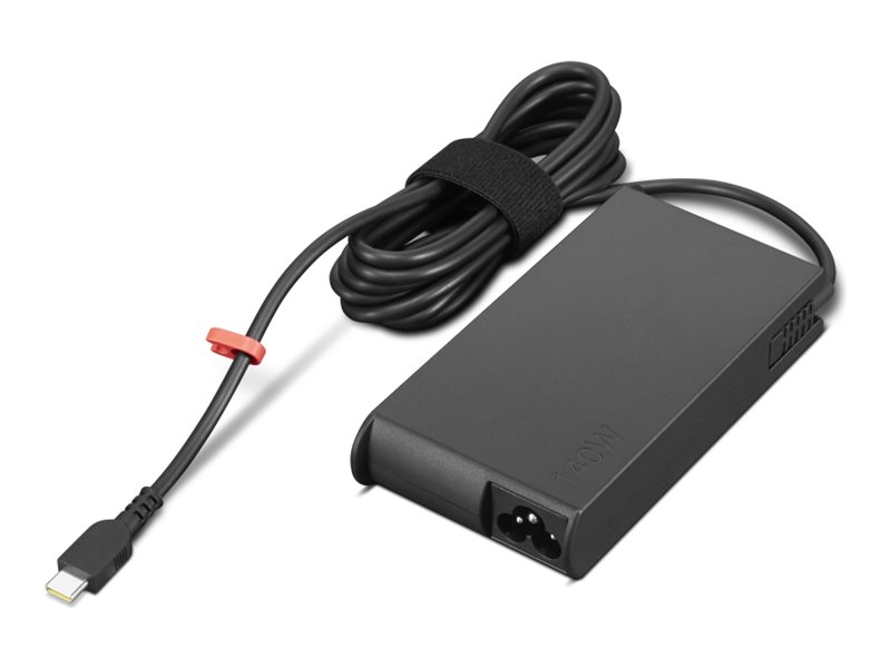Pilt Lenovo ThinkPad Mobile Workstation 140W USB-C GaN Slim AC Adapter-EU | 1 x 24 pin USB-C | 140 W | 28 V | Power adapter