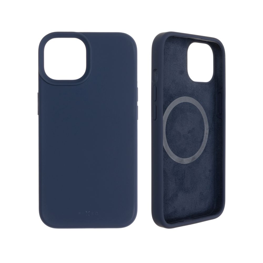 Pilt Fixed | MagFlow with MagSafe support | Back cover | Apple | iPhone 14 | Liquid silicon | Blue