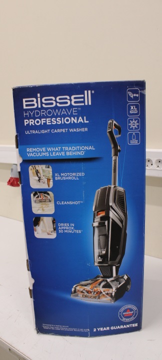 Pilt SALE OUT.  Bissell | Carpet & Hard Surface Washer | HydroWave | Corded operating | Handstick | Washing function | 385 W | - V | Titanium/Orange | Warranty 24 month(s) | USED, SCRATCHED, DIRTY