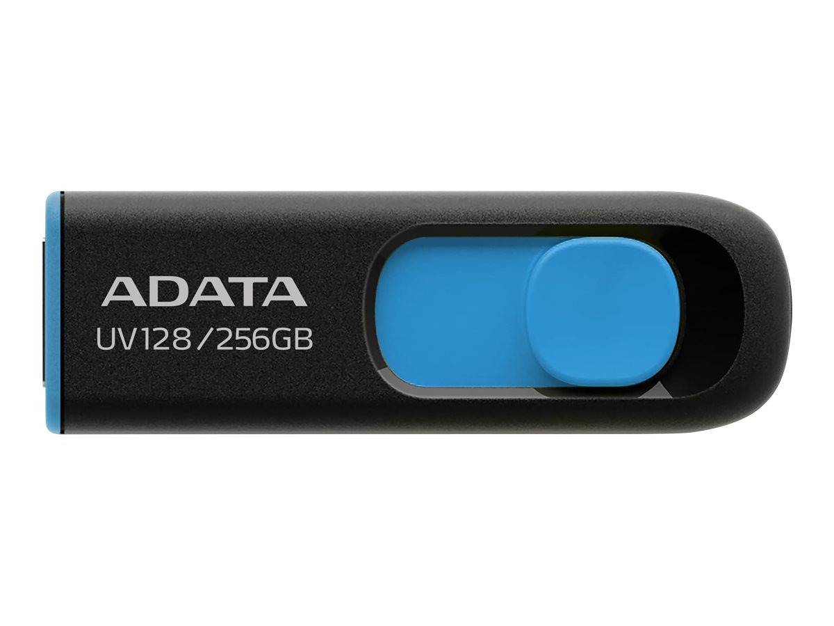 Pilt ADATA | USB Flash Drive | UV128 | 256 GB | USB 3.2 Gen1 | Black/Blue