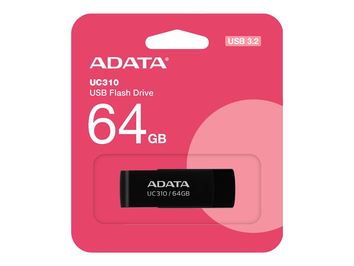 Pilt ADATA | USB Flash Drive | UC310 | 64 GB | USB 3.2 Gen1 | Black