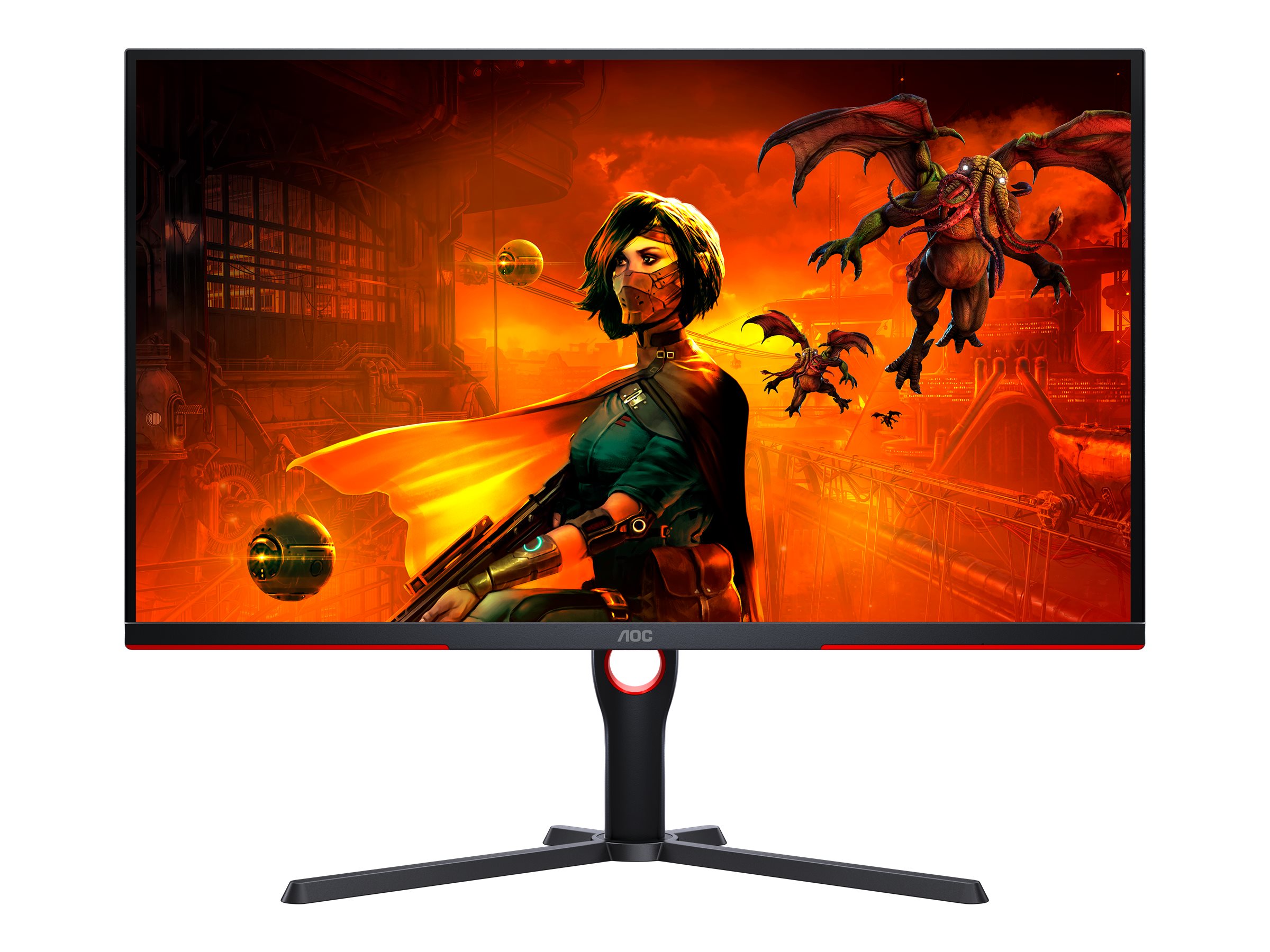 Pilt AOC | 3840 x 2160 pixels | Monitor | U32G3X/BK | 31.5 " | IPS | 16:9 | 144 Hz | 1 ms | 400 cd/m² | HDMI ports quantity 2 | Black