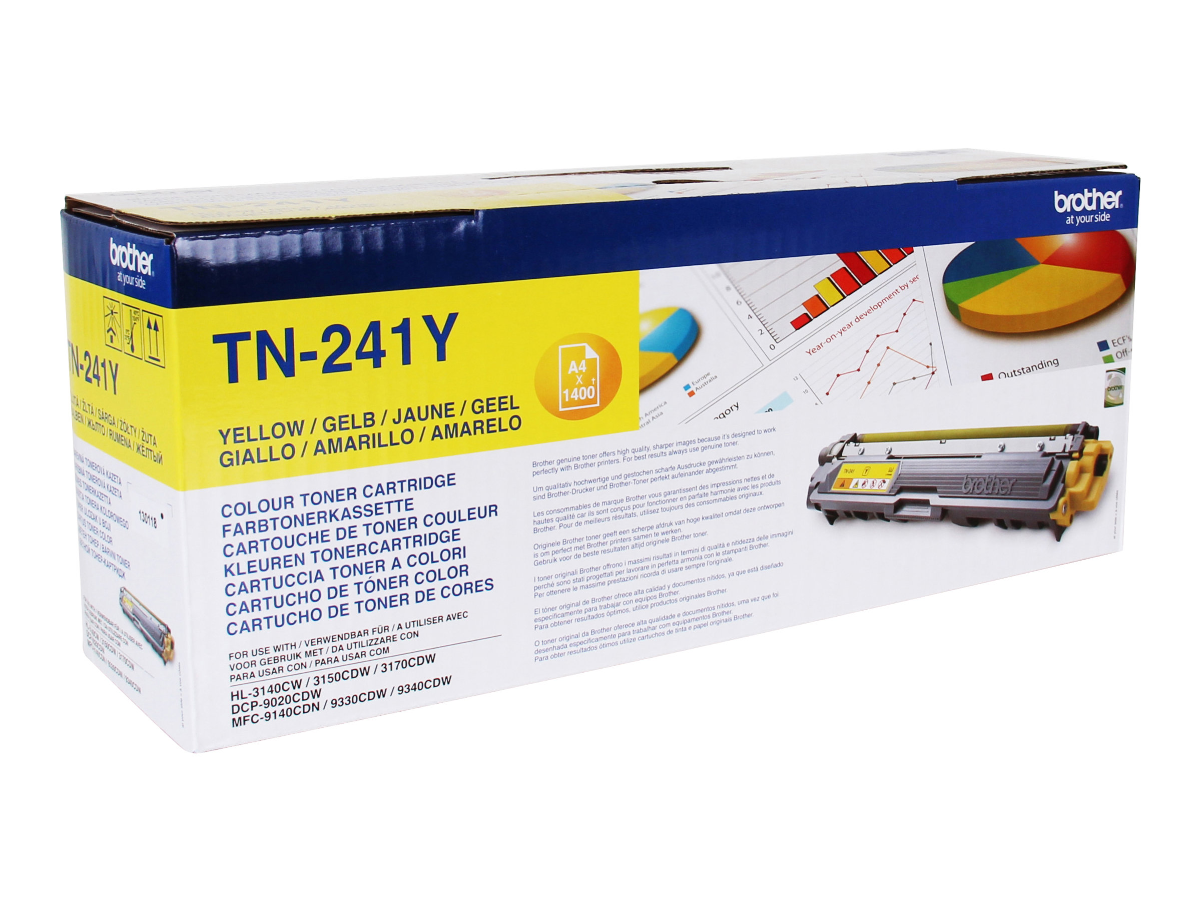 Pilt Brother TN-241Y | Toner Cartridge | Yellow