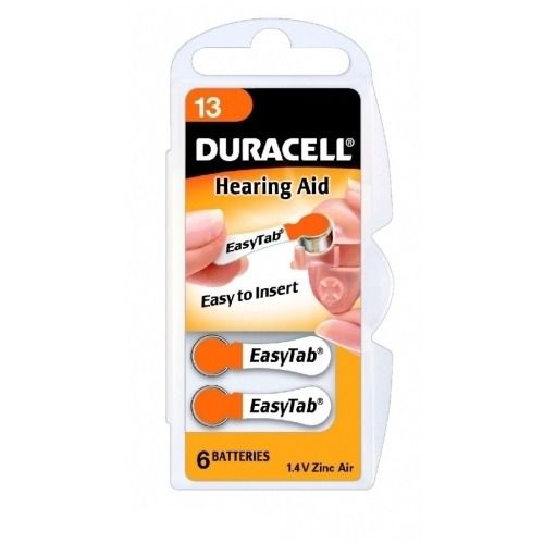 Pilt Duracell | A13/DA13/ZL13 | Zinc air cells | 6 pc(s)