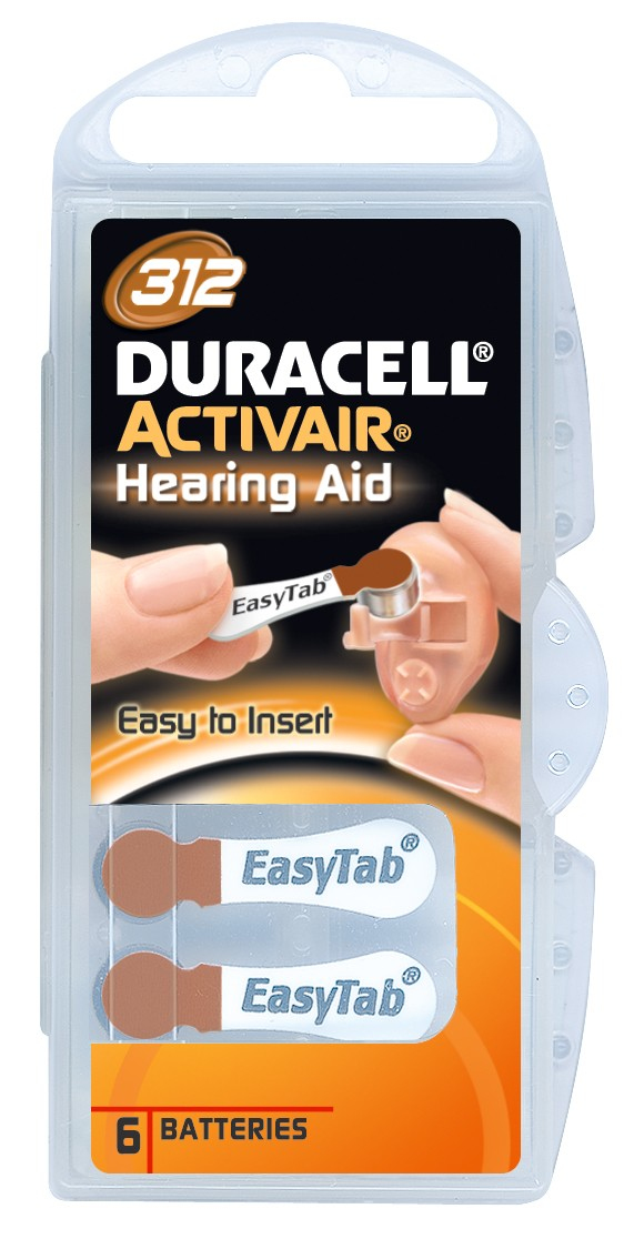 Pilt Duracell | A312/DA312/ZL312 | Zinc air cells | 6 pc(s)