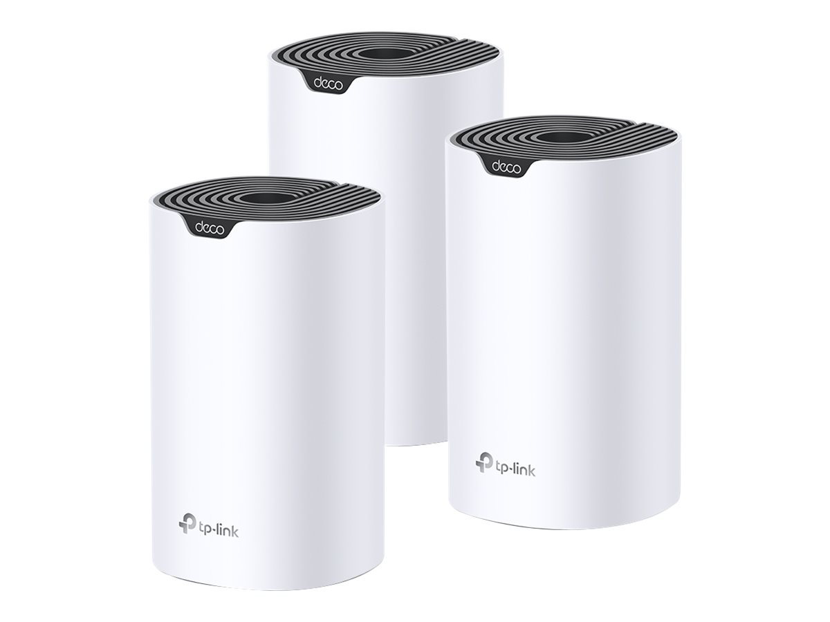 Pilt AC1900 Whole Home Mesh Wi-Fi System | Deco S7 (3-pack) | 802.11ac | 10/100/1000 Mbit/s | Ethernet LAN (RJ-45) ports 1 | Mesh Support Yes | MU-MiMO Yes | No mobile broadband | Antenna type Internal