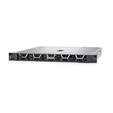 Pilt Dell | PowerEdge | R350 | Rack (1U) | Intel Xeon | E-2314 | 4C | 4T | 2.8 GHz | 1x16 GB | 1 | 8000 GB | SATA | Up to 4 x 3.5" | Yes | PERC H355 | iDRAC9 Enterprise | Power supply Titanium 2x700 W | ReadyRails Sliding Rails With Cable Management Arm | No OS | Warranty Basic Onsite 36 month(s)